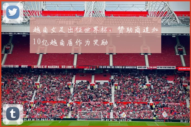 越南女足出征世界杯，赞助商追加10亿越南盾作为奖励